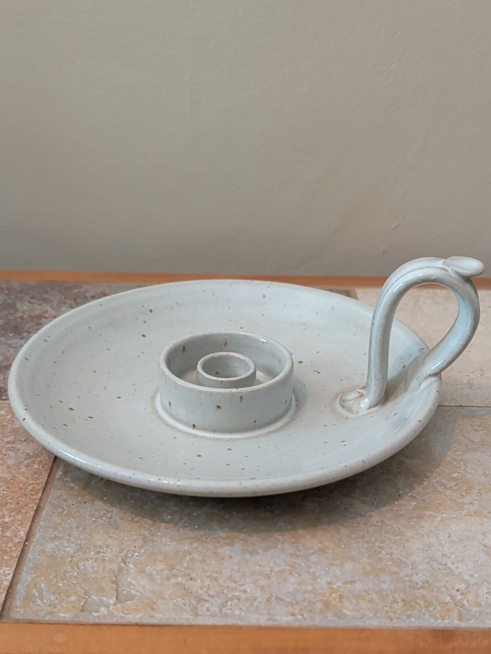 Hand Thrown Chamberstick Candle Holder Sussex Pottery Boulder Colorado Stoneware
